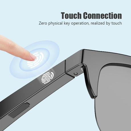 Bluetooth 5.3 Smart Sunglasses with Wireless Headset and Anti-glare Protection