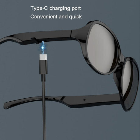 Bluetooth 5.3 Smart Sunglasses with Wireless Headset and Anti-glare Protection