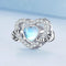 925 Sterling Silver Infinity Heart Bracelet With Zircon Beads