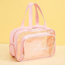 Beige Waterproof Beach Bag For Toiletries Cosmetics L For Swimming Travel - Pink With Shoe Warehouse
