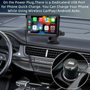 7 Inch Bluetooth 5.0 Carplay Monitor - Portable Compatible With Most Vehicles - Display