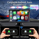 7 Inch Bluetooth 5.0 Carplay Monitor - Portable Compatible With Most Vehicles - Display