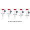 Adjustable Golf Tee Set - 4Pcs / Box - 77Mm Length - Aiming Assist