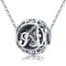 925 Sterling Silver 26 English Letter Beads For Diy Bracelets & Necklaces Style - A