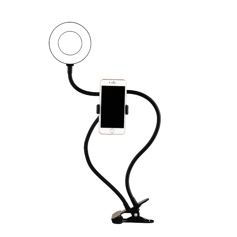 360 Degree Flexible Selfie Ring Light With Phone Holder For Live Streaming