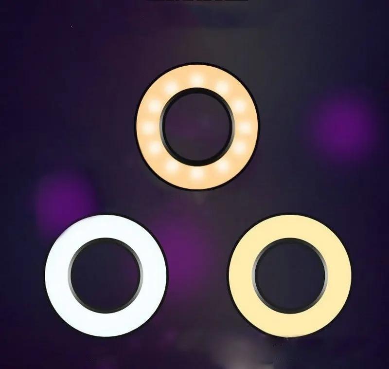 360 Degree Flexible Selfie Ring Light With Phone Holder For Live Streaming