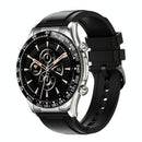 Smart Bluetooth Calling Watch With Nfc Function - Black Silicone