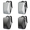 Waterproof Expandable Backpack with Usb Charging - Silver Regular