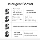 Wireless Bluetooth 5.2 Earphones with Noise Reduction Ear-mounted Design - Black Without Accessories