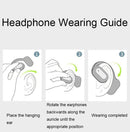 Wireless Bluetooth 5.2 Earphones with Noise Reduction Ear-mounted Design - Black Without Accessories