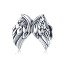925 Sterling Silver Angel Wing Beads For Diy Bracelets Style - Bead
