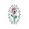 925 Sterling Silver Engraved Zirconia Bracelet