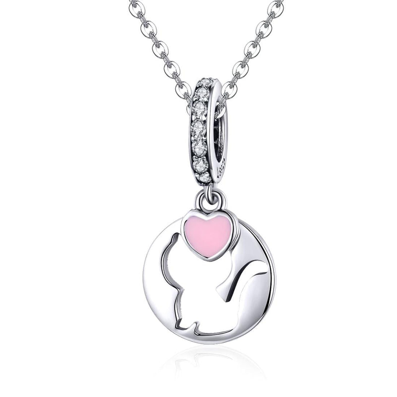 925 Sterling Silver Cat Pendant For Diy Bracelets And Necklaces Style - Pendent
