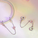 925 Sterling Silver Love Safety Chain For Diy Beading