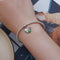 925 Sterling Silver Lotus Flower Love Zirconia Bracelet Charm