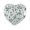 925 Sterling Silver Green Zircon Clover Beads