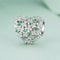 925 Sterling Silver Green Zircon Clover Beads