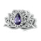 925 Sterling Silver Zircon Lotus Bracelet