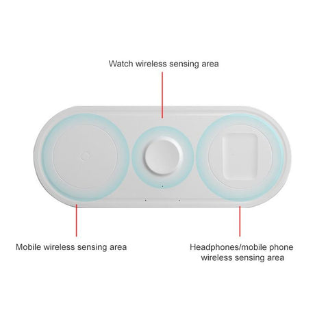 3 In 1 10W Wireless Charger For Iphones Iwatch Airpods