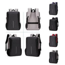 Anti-theft Hard Shell Backpack for Men with Alloy Frame - Blue