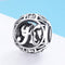 925 Sterling Silver 26 English Letter Beads For Diy Bracelets & Necklaces Style - K