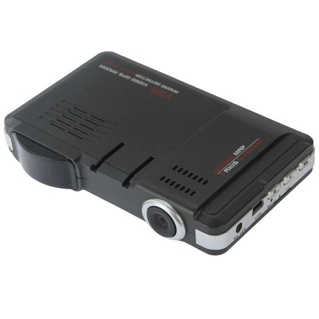 2.0 Lcd Radar Detector Dvr with Laser Gps Logger - Hd 720p 30fps