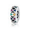 925 Sterling Silver Colorful Flag Beads For Diy Bracelets & Necklaces