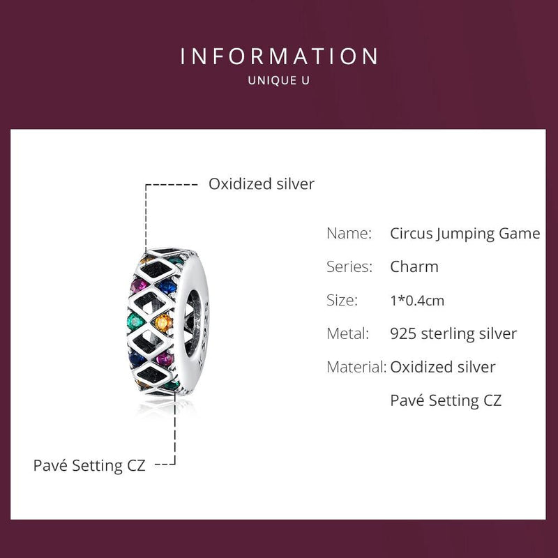 925 Sterling Silver Colorful Flag Beads For Diy Bracelets & Necklaces