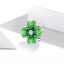 925 Sterling Silver Lucky Clover Beads For Diy Bracelets & Necklaces
