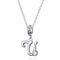 925 Sterling Silver Personalized Letter Pendant For Diy Bracelets & Necklaces Style - U
