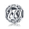 925 Sterling Silver Personalized Letter Beads For Diy Bracelets & Necklaces Style - U