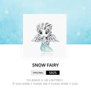 925 Sterling Silver Snowflake Elf Girl Beads For Diy Bracelets & Necklaces