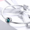 925 Sterling Silver Green Mermaid Beaded Bracelet Charms