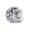 925 Sterling Silver Purple Moon Beaded Bracelet Accessory