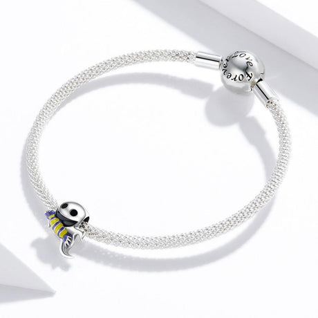 925 Sterling Silver Ghost Bead Bracelet & Necklace Set