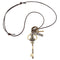 Vintage Crown Key Pendant Retro