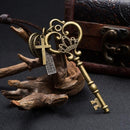 Vintage Crown Key Pendant Retro