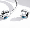 925 Sterling Silver Dog Beads For Diy Bracelets & Necklaces