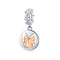 925 Sterling Silver Gold Butterfly Pendant For Diy Bracelets & Necklaces