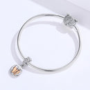 925 Sterling Silver Gold Butterfly Pendant For Diy Bracelets & Necklaces