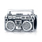 925 Sterling Silver Vintage Radio Bead Bracelet / Necklace Accessory