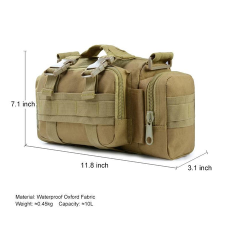 10L Outdoor Sports Waist Bag Multifunction Messenger Bag