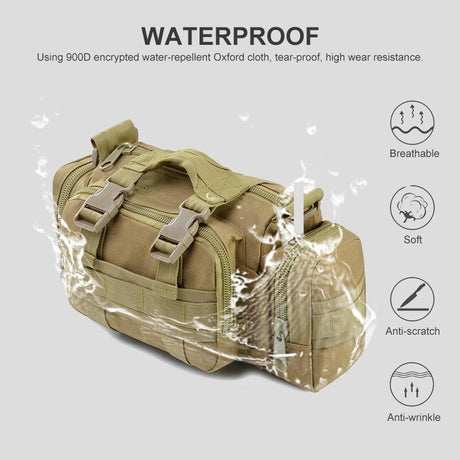10L Outdoor Sports Waist Bag Multifunction Messenger Bag