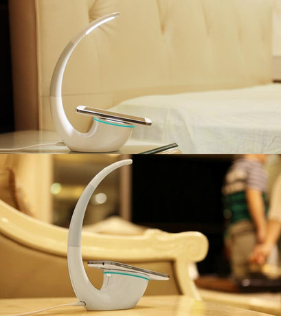 2 In 1 Wireless Charger & Led Light With Usb Port