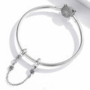 925 Sterling Silver Flower Safety Chain For Diy Bracelets & Necklaces