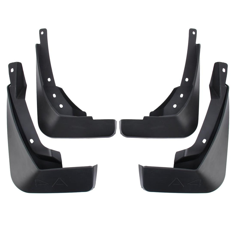 4 Pcs Car Auto Semi-Rigid Pvc Splash Flaps Fender Guard For Audi A4L 2016 Version