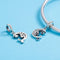 925 Sterling Silver Starry Sky Heart Pendant For Diy Bracelets