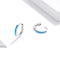 925 Sterling Silver Simple Opal Earrings For Women
