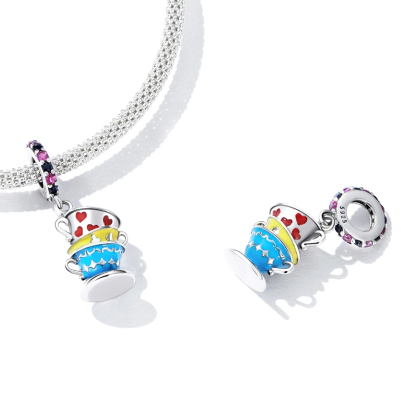 925 Sterling Silver Magic Cup Pendant For Diy Bracelets & Necklaces