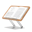 Aluminum Desktop Book Stand With Wood Board